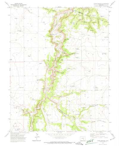 United States Geological Survey Capps Springs, CO (1970, 24000-Scale) digital map