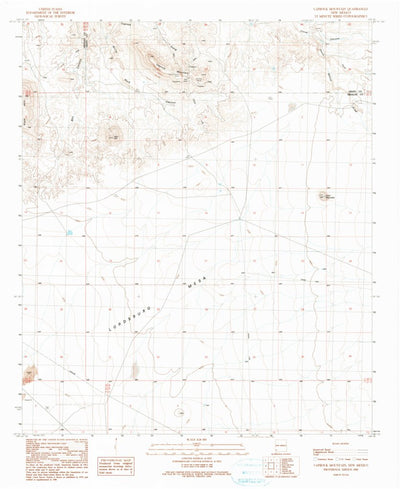 United States Geological Survey Caprock Mountain, NM (1990, 24000-Scale) digital map