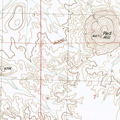 United States Geological Survey Caprock Mountain, NM (1990, 24000-Scale) digital map