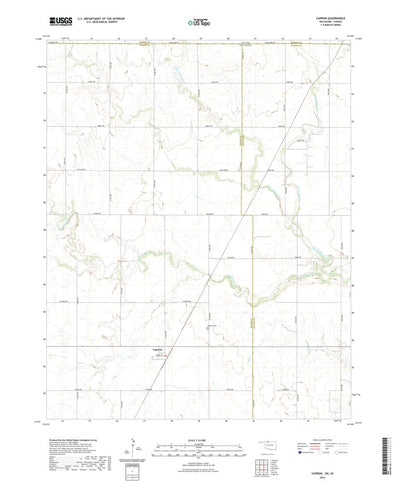 United States Geological Survey Capron, OK (2022, 24000-Scale) digital map