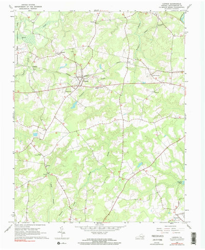 United States Geological Survey Capron, VA (1966, 24000-Scale) digital map