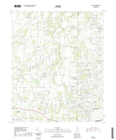 United States Geological Survey Capshaw, AL (2020, 24000-Scale) digital map