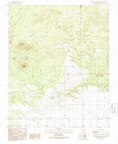 United States Geological Survey Captain Davis Mountain, NM (1990, 24000-Scale) digital map
