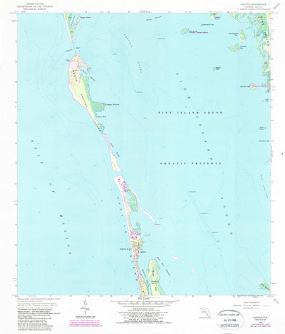 United States Geological Survey Captiva, FL (1958, 24000-Scale) digital map