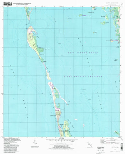 United States Geological Survey Captiva, FL (1994, 24000-Scale) digital map