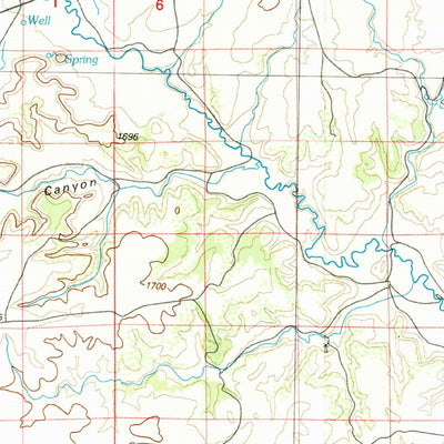United States Geological Survey Capulin Mountain, NM-CO-OK-TX (1982, 100000-Scale) digital map