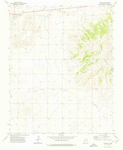 United States Geological Survey Capulin, NM (1972, 24000-Scale) digital map