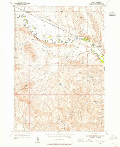 United States Geological Survey Caputa, SD (1953, 24000-Scale) digital map
