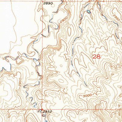 United States Geological Survey Caputa, SD (1953, 24000-Scale) digital map