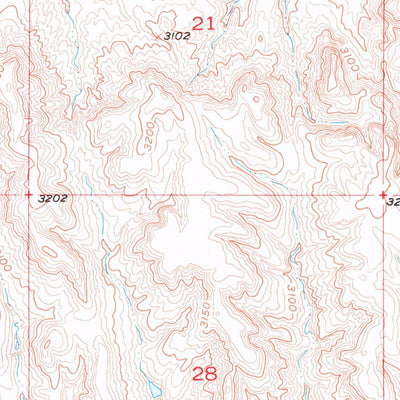 United States Geological Survey Caputa SW, SD (1953, 24000-Scale) digital map