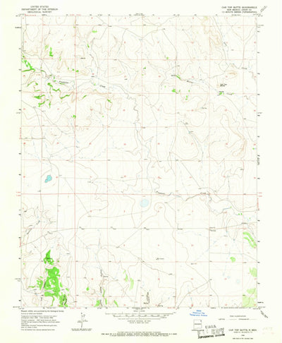 United States Geological Survey Car Top Butte, NM (1966, 24000-Scale) digital map