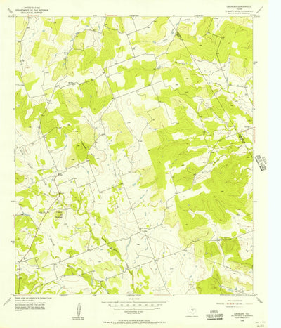 United States Geological Survey Caradan, TX (1956, 24000-Scale) digital map
