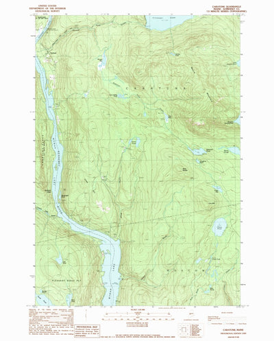 United States Geological Survey Caratunk, ME (1989, 24000-Scale) digital map