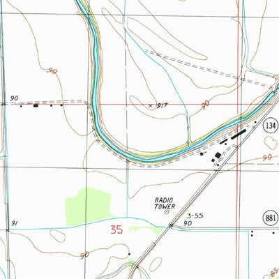 United States Geological Survey Caraway Lake, LA (1986, 24000-Scale) digital map