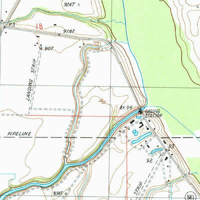 United States Geological Survey Caraway Lake, LA (1986, 24000-Scale) digital map