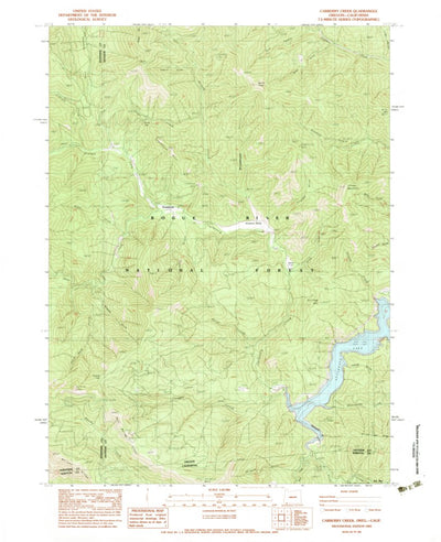 United States Geological Survey Carberry Creek, OR-CA (1983, 24000-Scale) digital map
