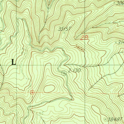 United States Geological Survey Carberry Creek, OR-CA (1983, 24000-Scale) digital map