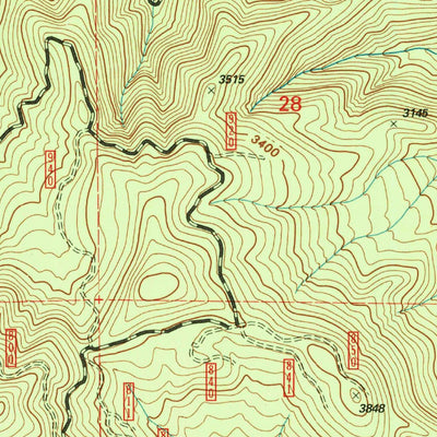 United States Geological Survey Carberry Creek, OR-CA (1996, 24000-Scale) digital map