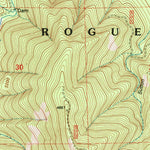 United States Geological Survey Carberry Creek, OR-CA (1996, 24000-Scale) digital map