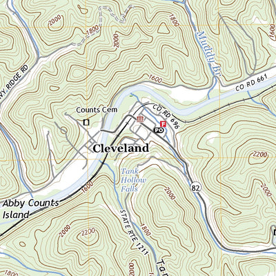 United States Geological Survey Carbo, VA (2022, 24000-Scale) digital map