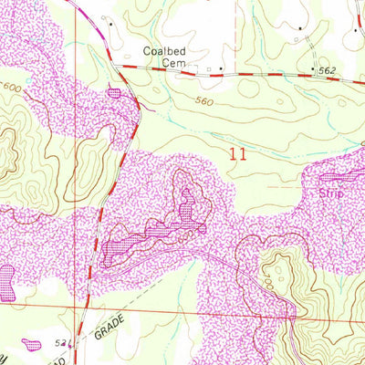 United States Geological Survey Carbon Hill, AL (1967, 24000-Scale) digital map