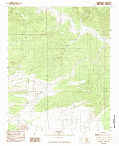 United States Geological Survey Carbon Springs, NM (1985, 24000-Scale) digital map
