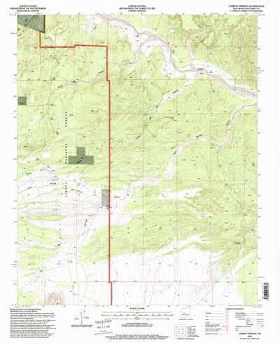 United States Geological Survey Carbon Springs, NM (1995, 24000-Scale) digital map