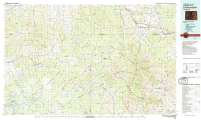 United States Geological Survey Carbondale, CO (1982, 100000-Scale) digital map