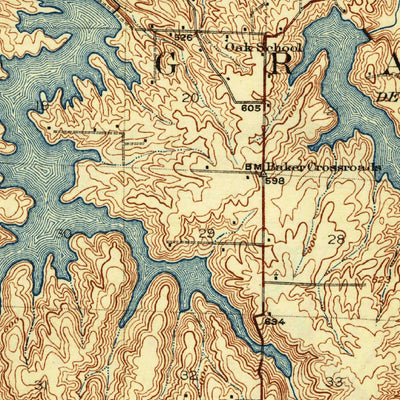 United States Geological Survey Carbondale, IL (1922, 62500-Scale) digital map