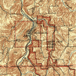 United States Geological Survey Carbondale, IL (1922, 62500-Scale) digital map