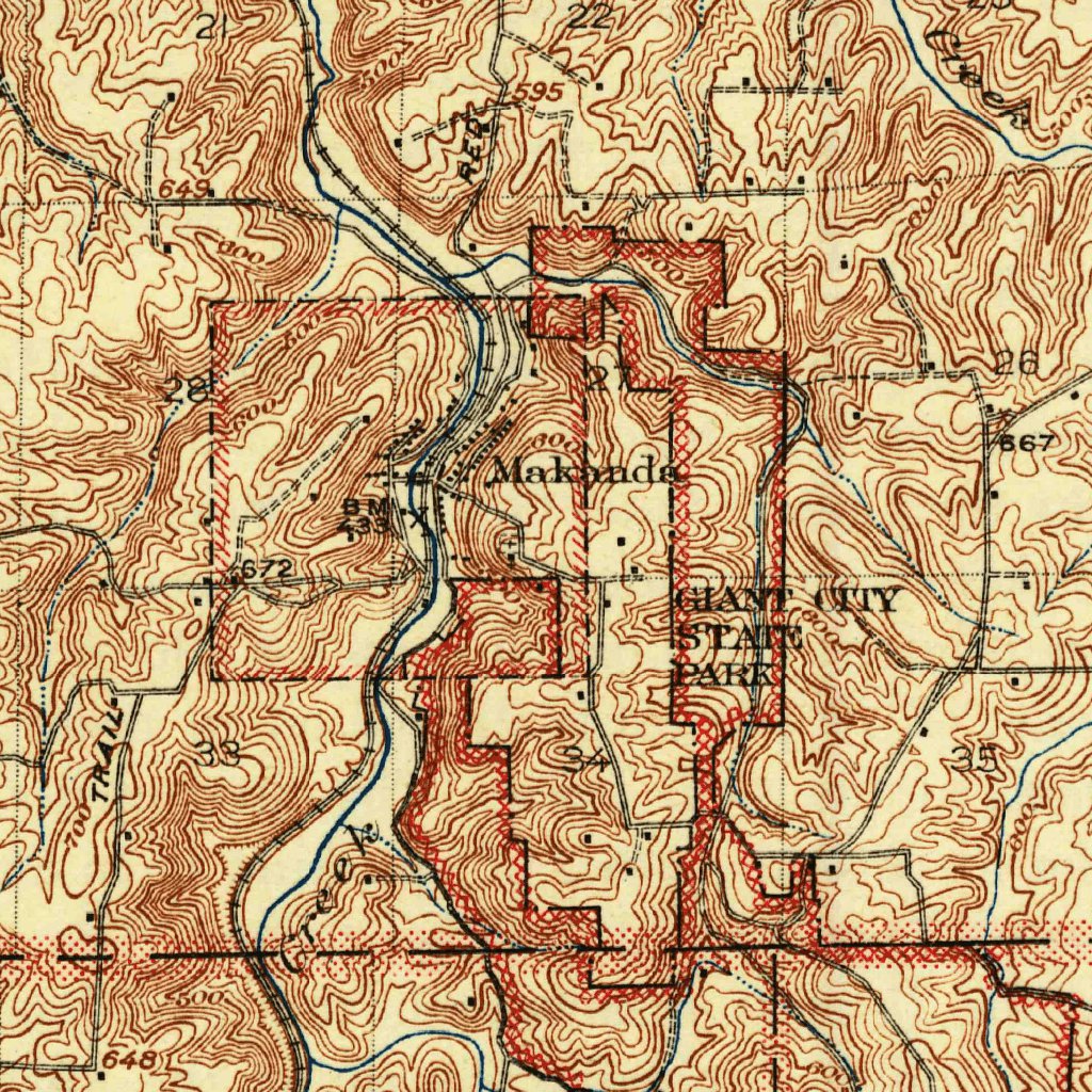 Carbondale, IL (1922, 62500-Scale) Map by United States Geological ...