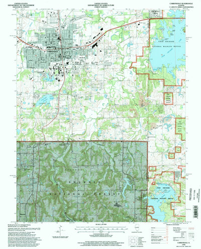 United States Geological Survey Carbondale, IL (1996, 24000-Scale) digital map