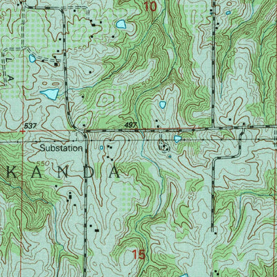 United States Geological Survey Carbondale, IL (1996, 24000-Scale) digital map