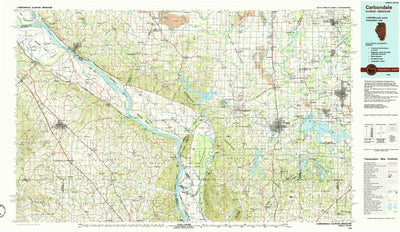 United States Geological Survey Carbondale, IL-MO (1986, 100000-Scale) digital map