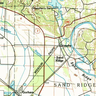 United States Geological Survey Carbondale, IL-MO (1986, 100000-Scale) digital map