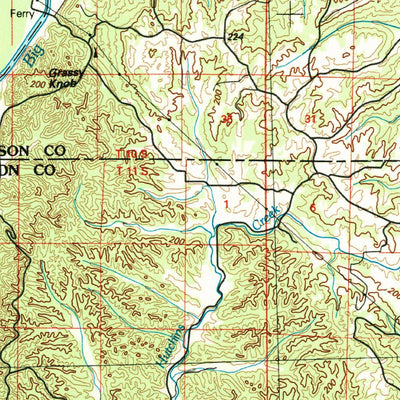 United States Geological Survey Carbondale, IL-MO (1986, 100000-Scale) digital map
