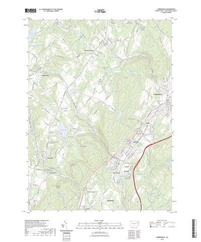 United States Geological Survey Carbondale, PA (2023, 24000-Scale) digital map