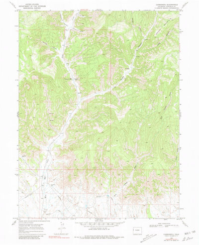 United States Geological Survey Carbonera, CO (1968, 24000-Scale) digital map