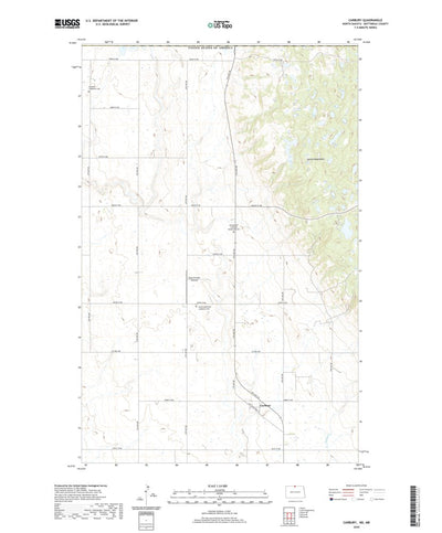 United States Geological Survey Carbury, ND (2020, 24000-Scale) digital map