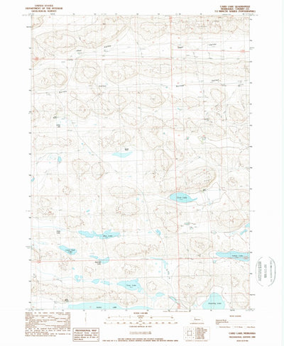 United States Geological Survey Card Lake, NE (1989, 24000-Scale) digital map