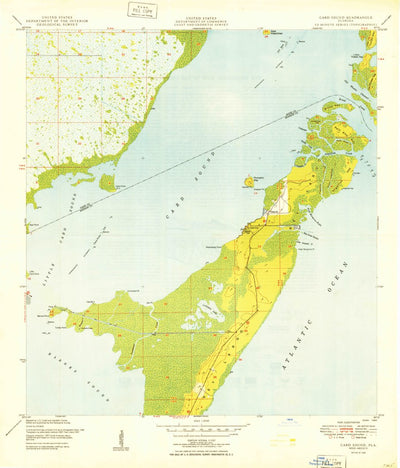 United States Geological Survey Card Sound, FL (1949, 24000-Scale) digital map