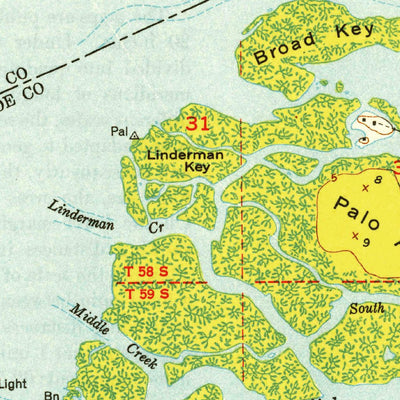 United States Geological Survey Card Sound, FL (1949, 24000-Scale) digital map