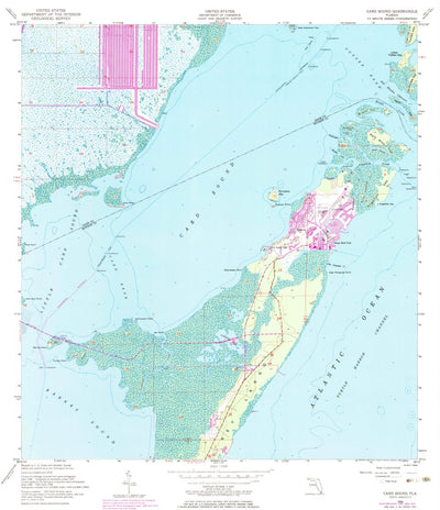 United States Geological Survey Card Sound, FL (1956, 24000-Scale) digital map