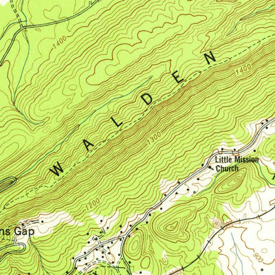United States Geological Survey Cardiff, TN (1952, 24000-Scale) digital map
