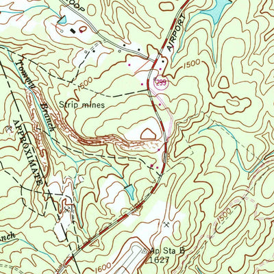 United States Geological Survey Cardiff, TN (1968, 24000-Scale) digital map