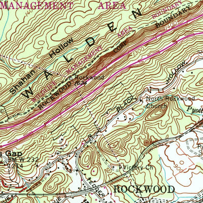 United States Geological Survey Cardiff, TN (1968, 24000-Scale) digital map