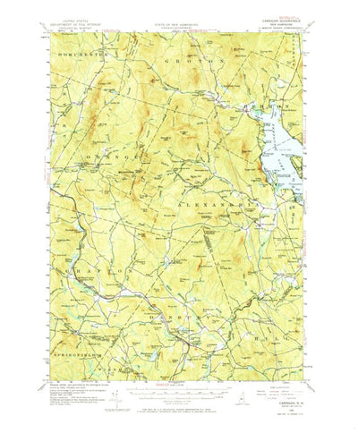 United States Geological Survey Cardigan, NH (1956, 62500-Scale) digital map
