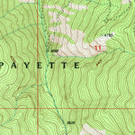 United States Geological Survey Carey Dome, ID (1995, 24000-Scale) digital map
