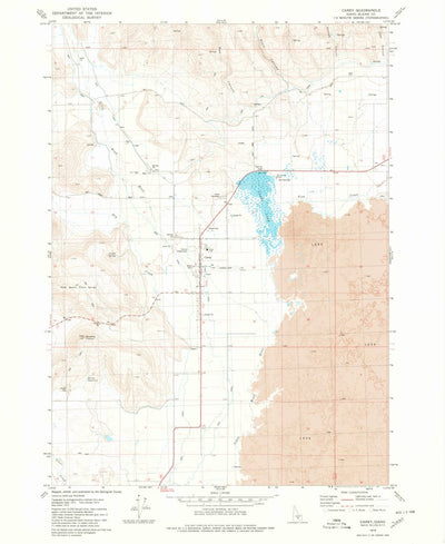 United States Geological Survey Carey, ID (1979, 24000-Scale) digital map