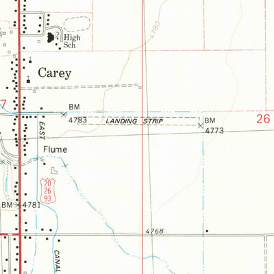 United States Geological Survey Carey, ID (1979, 24000-Scale) digital map
